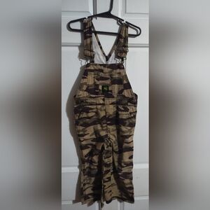 John Deere Camo Overalls sz 4t